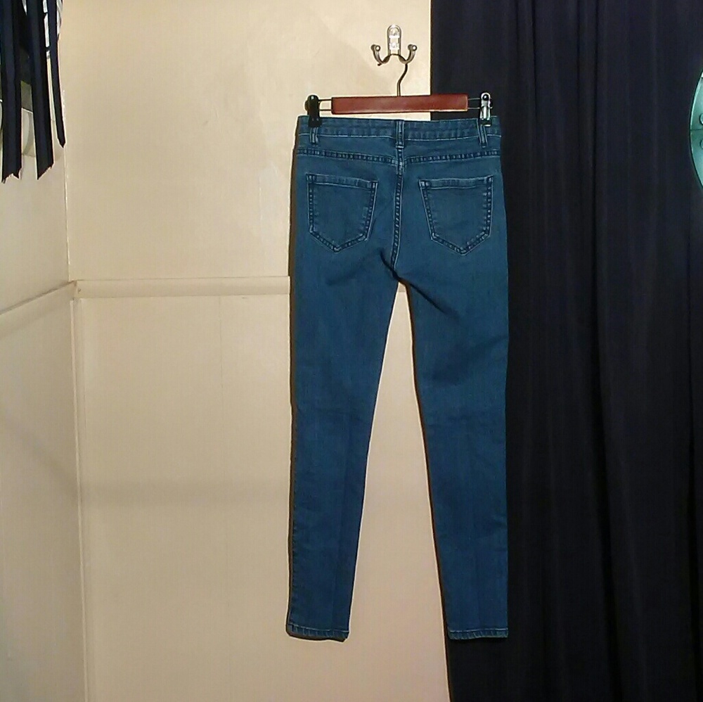 Dark blue jeans